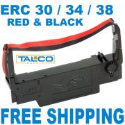 ERC 30 / 34 / 38 Compatible BLACK/RED Ink Ribbons