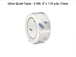 ULINE® Brand #S-15564 2" Regular-Duty Packing / Shipping "QUIET" Tape